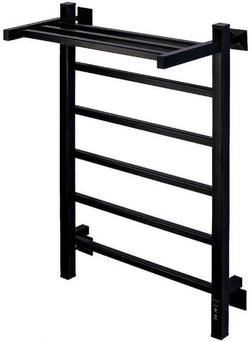 Электрический полотенцесушитель Comfysan Marte-K EC-6 80x50 012632 с полкой Черный матовый