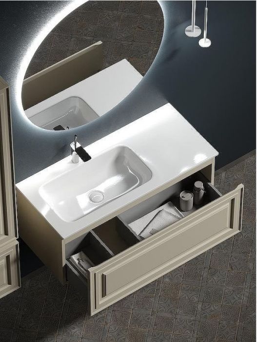 Тумба под раковину Sancos Very 100 L VR100LCE подвесная Beige Soft