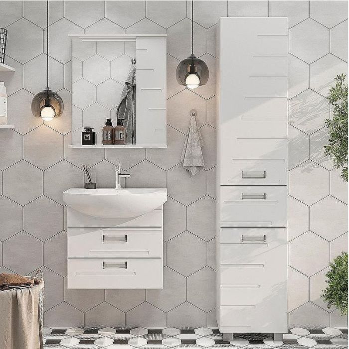 Зеркало со шкафом Volna Joli 60 R zsJOLI60.R-01 с подсветкой Белое