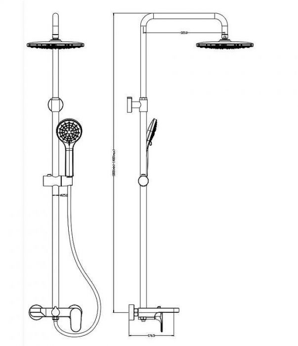 Душевая система Boheme Spectre 458-CR Хром