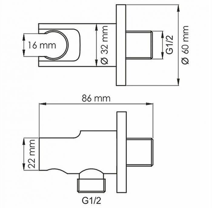 Душевая система WasserKRAFT А85161 Белая матовая