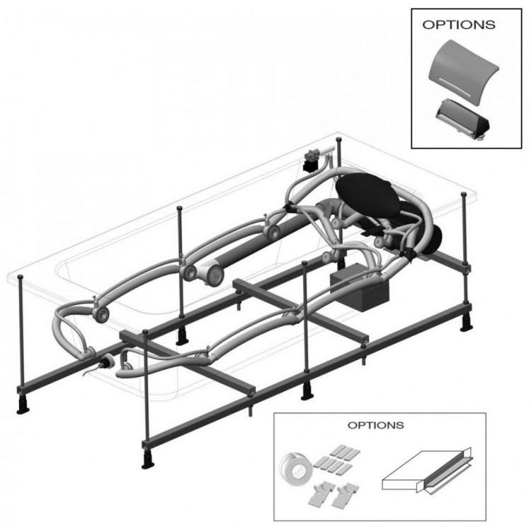 Акриловая ванна Jacob Delafon Elite 180х80 E5BB247R-00 с системой plus