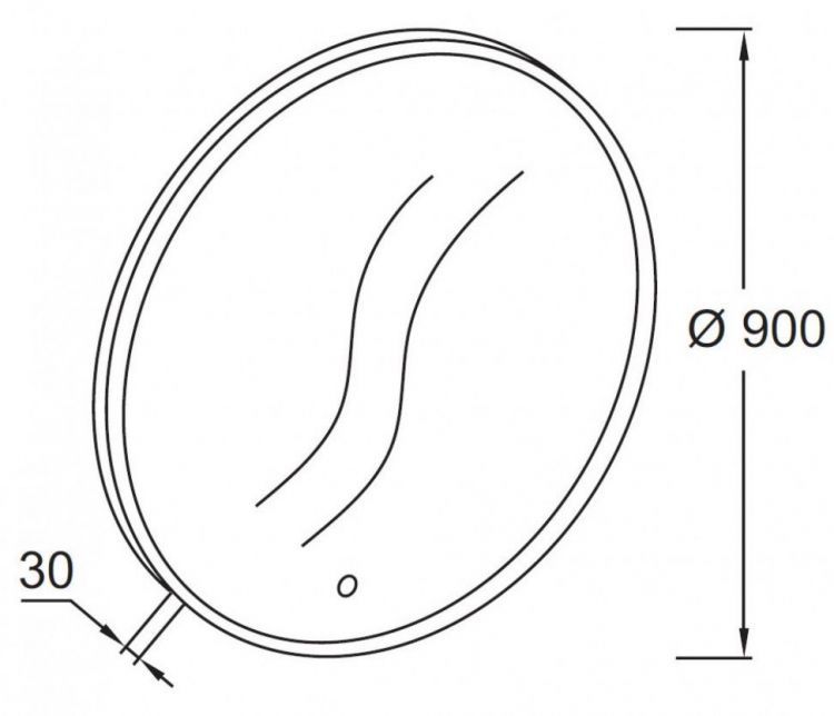 Зеркало с подсветкой Jacob Delafon 90 см EB1456-NF Зеркало с подсветкой Jacob Delafon 90 см EB1456-NF