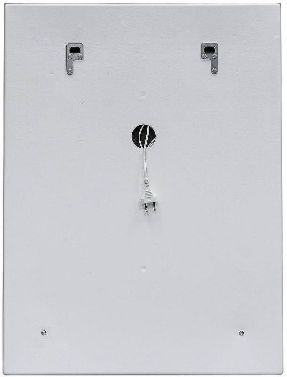 Зеркало Континент Sevilla 600х800 ЗЛП115 с подсветкой с сенсорным выключателем с подогревом с часами