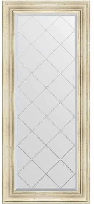 Зеркало Evoform Exclusive-G 158х69 BY 4160 с гравировкой в багетной раме - Травленое серебро 99