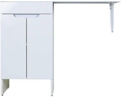Тумба с раковиной Orange Sistema 120 L STD-120TUW+RAL Белая глянцевая