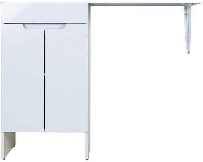 Тумба с раковиной Orange Sistema 120 L STD-120TUW+RAL Белая глянцевая
