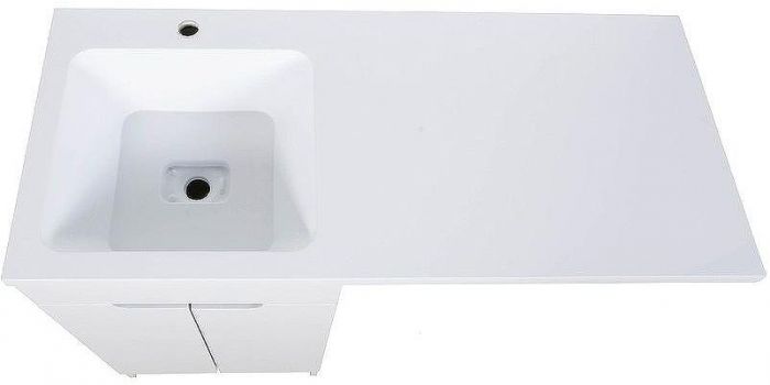 Тумба с раковиной Orange Sistema 120 L STD-120TUW+RAL Белая глянцевая