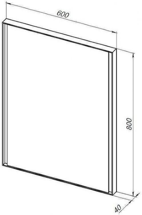 Зеркало Allen Brau Infinity 60 1.21018.WT с подсветкой Белое с сенсорным выключателем