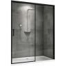 Душевая дверь Abber Komfort 170 AG93170B профиль Черный стекло прозрачное
