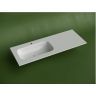 Раковина накладная мебельная CERAMICANOVA Grace прямоугольная, с чашей слева и отверстием под смеситель, цвет белый CN7020