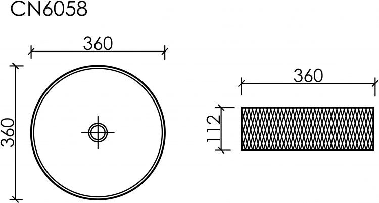 Умывальник CERAMICANOVA Cristal чаша накладная круглая (цвет бежевый) CN6058 Умывальник CERAMICANOVA Cristal чаша накладная круглая (цвет бежевый) CN6058