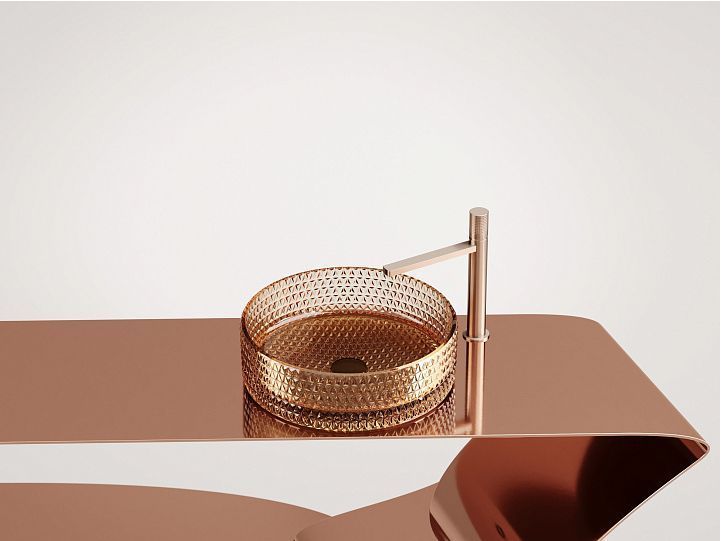 Умывальник CERAMICANOVA Cristal чаша накладная круглая (цвет бежевый) CN6058 Умывальник CERAMICANOVA Cristal чаша накладная круглая (цвет бежевый) CN6058