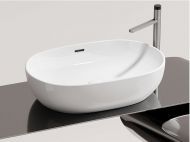 Умывальник CERAMICANOVA Element чаша накладная овальная со сливом переливом CN6064