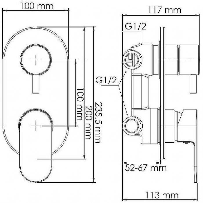 Душевая система WasserKRAFT Dinkel A175868 Хром