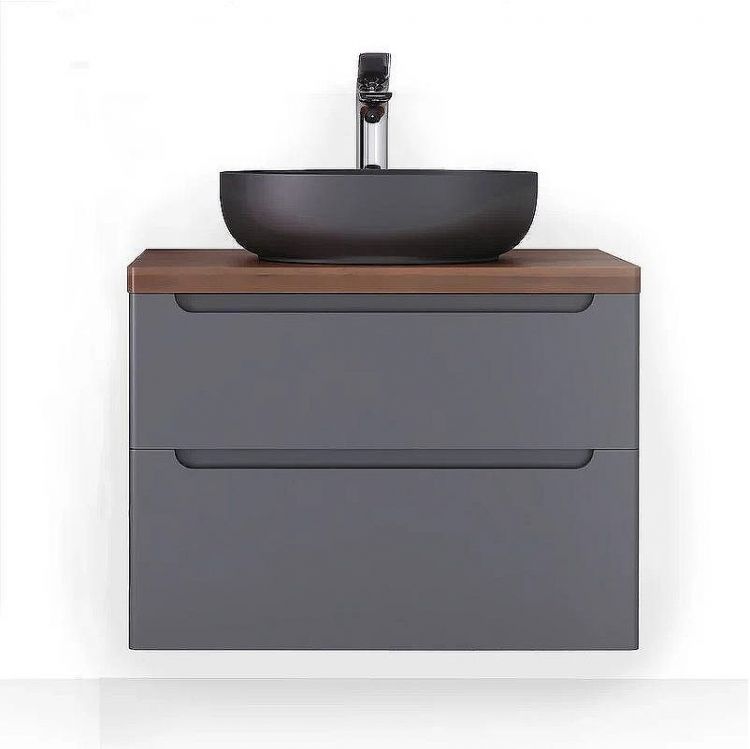 Тумба под раковину Jorno Wood 80 wood.01.80/P/GR подвесная Серая