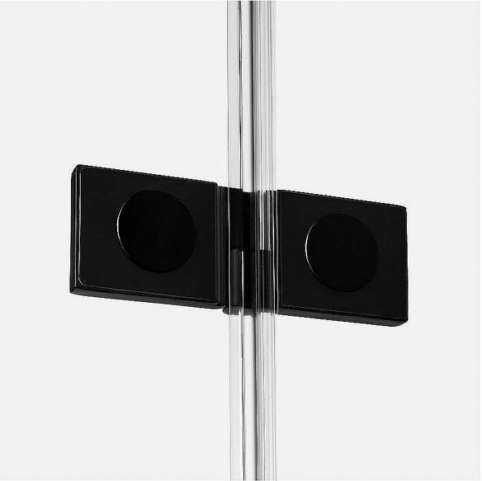 Душевая дверь New Trendy Avexa Black 90 L EXK-1548 профиль Черный стекло прозрачное