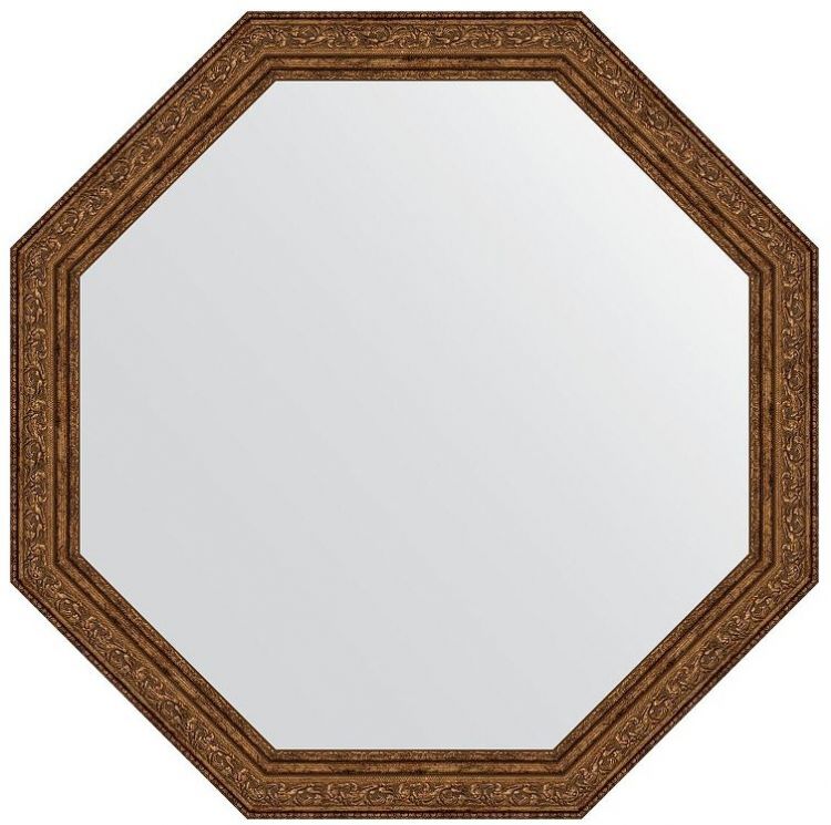 Зеркало Evoform Octagon 65х65 BY 3971 в багетной раме - Виньетка состаренная бронза 56