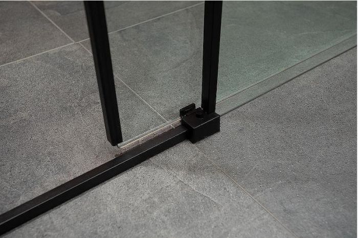 Душевая дверь Aquanet Pleasure AE60-N-160H200U-BT 160 273600 профиль Черный матовый стекло прозрачное