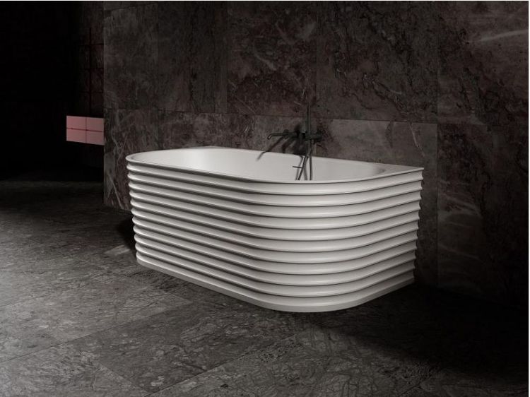 Ванна из искусственного камня Abber Stein 170x80 AS9652 без гидромассажа