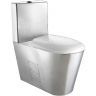 Унитаз компакт Nofer 13016.S Нержавеющая сталь матовая с бачком и сиденьем