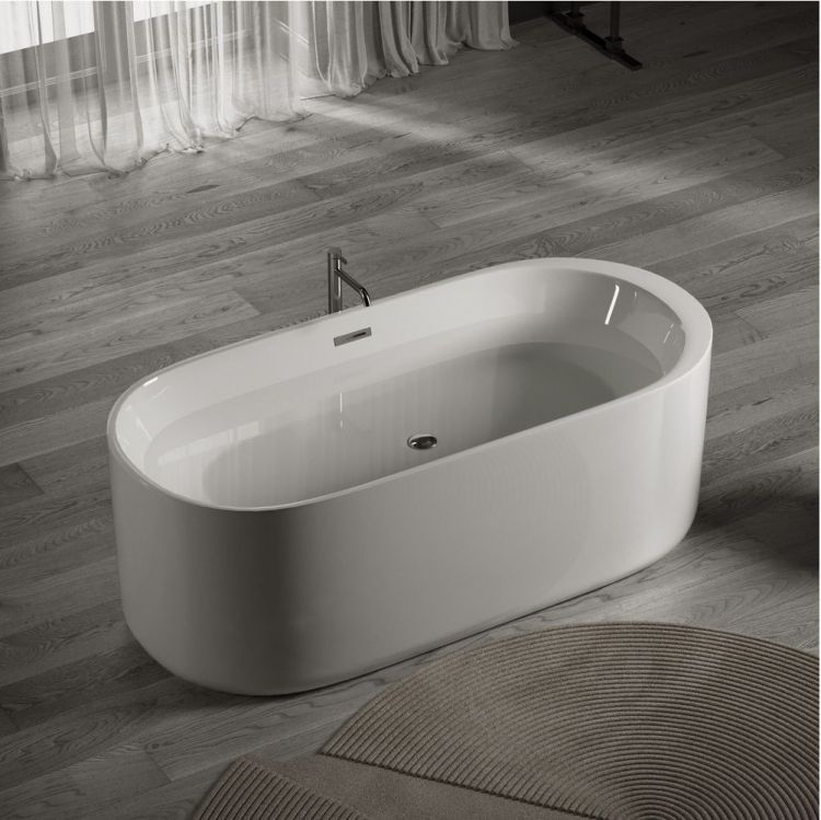 Ванна SANCOS Fiori акриловая отдельностоящая, белый 1700x800x580мм, FB04 Ванна SANCOS Fiori акриловая отдельностоящая, белый 1700x800x580мм, FB04