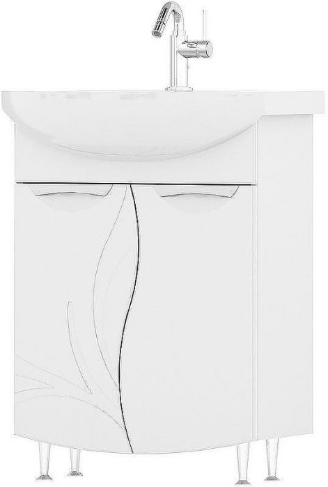 Тумба под раковину Volna Adel 70.2D tnADEL70.2D-01 Белая