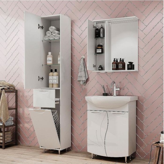 Тумба под раковину Volna Adel 70.2D tnADEL70.2D-01 Белая