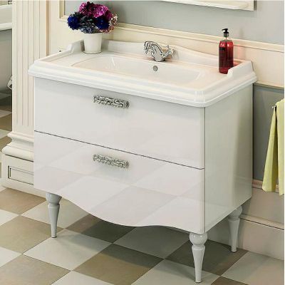 Тумба с раковиной Comforty Монако 100 00004136346 Белая