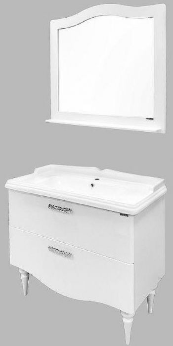 Тумба с раковиной Comforty Монако 100 00004136346 Белая