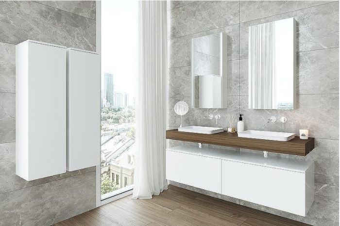 Зеркальный шкаф Velvex Unique Unit 47 zsUNI.47.H95-211 подвесной Белый матовый