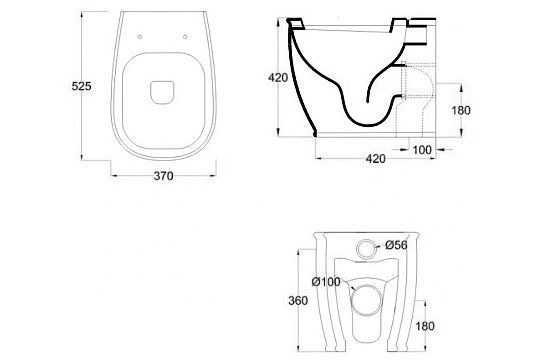 Сиденье для унитаза ARTCERAM Azuley AZA001 05 71