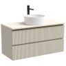 Тумба подвесная SANCOS Snob T, Beige Soft 995х445х500, под столешницу с отверстием под смеситель, цвет Kreman, SNT100CE