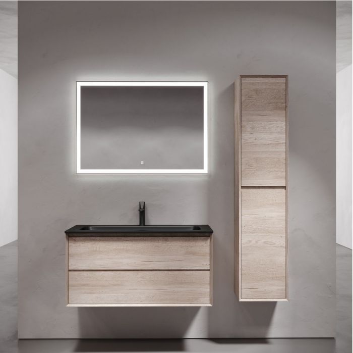 Тумба подвесная SANCOS под раковину Marmi 2.0, дуб галифакс натуральный 995х445х520, MR2.0100EG