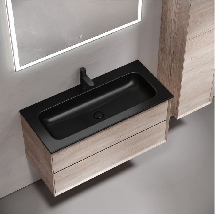 Тумба подвесная SANCOS под раковину Marmi 2.0, дуб галифакс натуральный 995х445х520, MR2.0100EG