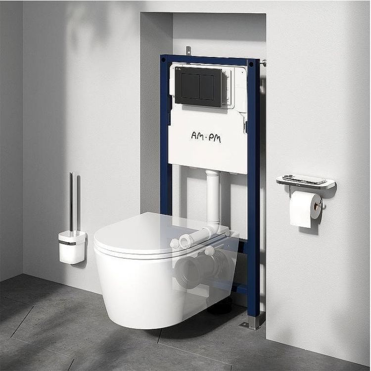 Инсталляция AM.PM PrimeFit I012709.0138 для унитаза с Черной матовой клавишей смыва