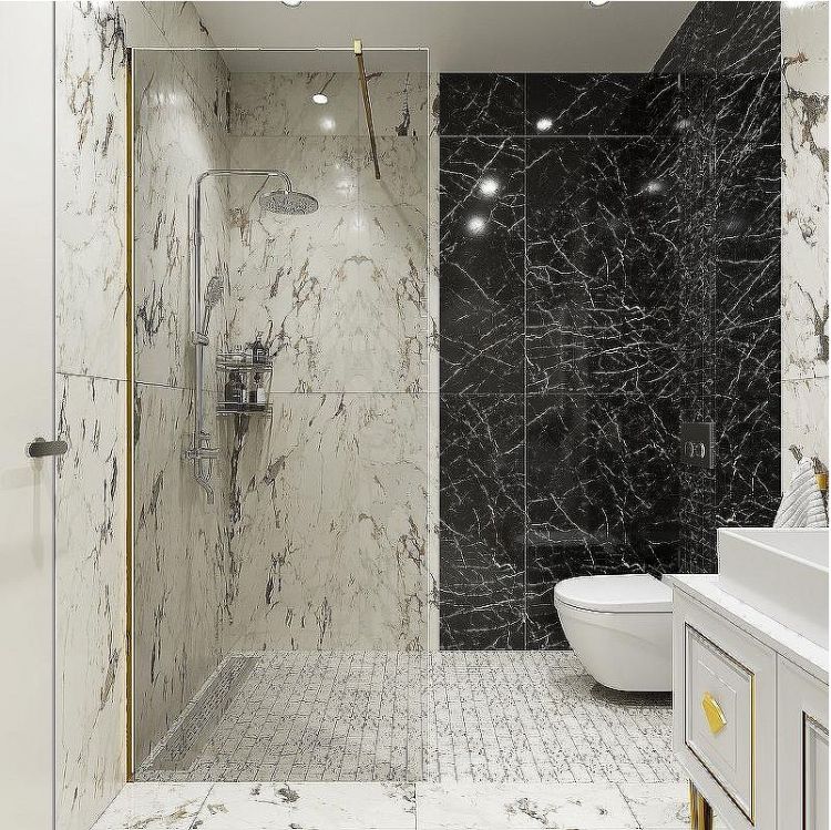 Душевая перегородка STWORKI Берген 90 MV-BE-90-GL профиль Золото стекло прозрачное Душевая перегородка STWORKI Берген 90 MV-BE-90-GL профиль Золото стекло прозрачное