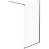 Душевая перегородка AM.PM Func 110 W84WI-110-F1-BTE профиль Черный стекло прозрачное