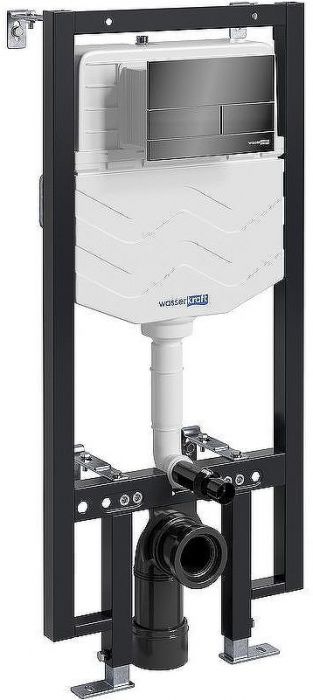 Инсталляция WasserKRAFT Vils 56TLT.010.ME.PB04 для унитаза с клавишей смыва Черный глянец