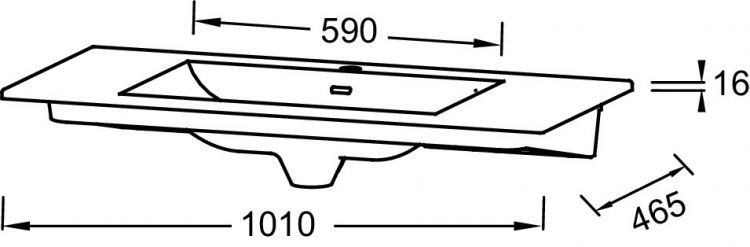 Керамическая раковина Jacob Delafon Sherwood 100x46.5 см, белый, EXBR112-00