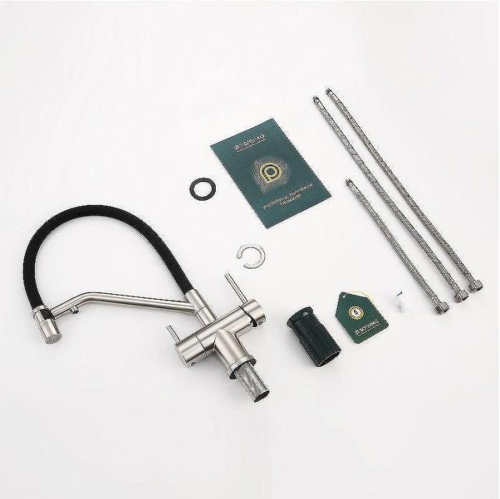 Смеситель для кухни Splenka S70.62.05 Сатин Черный