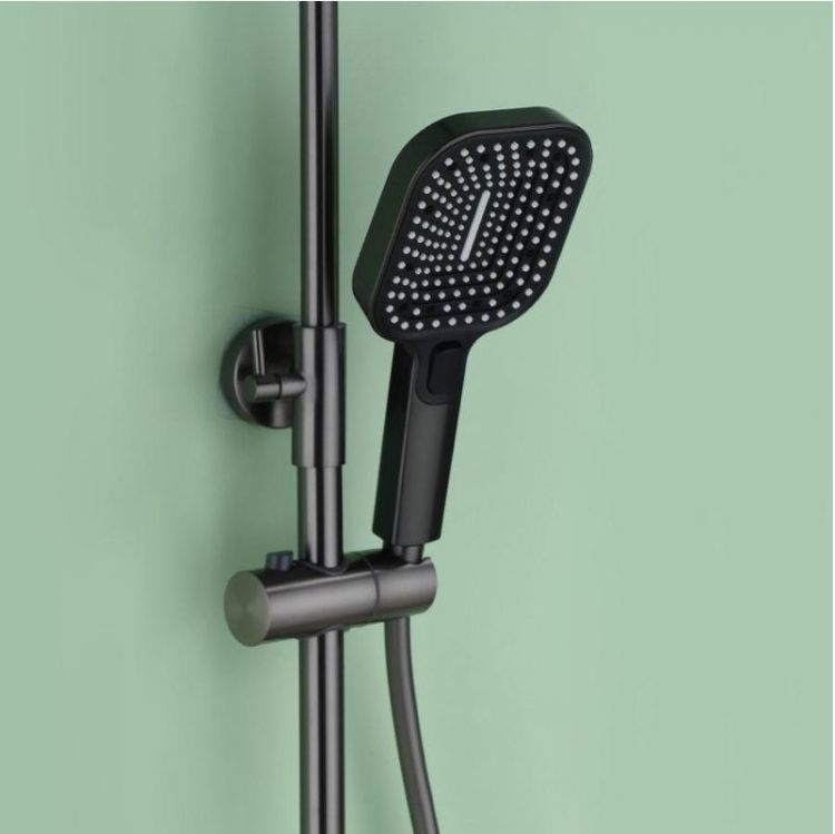 Душевая система ALMAes Deivon SDI-1836 с термостатом цвет Оружейная сталь
