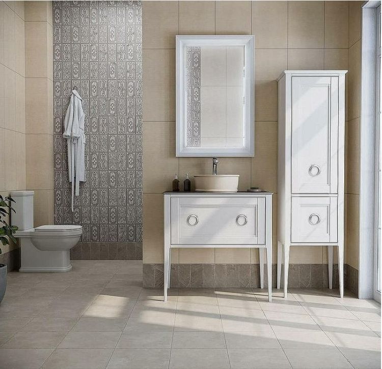 Шкаф пенал Kerama Marazzi Plaza Classic Neo 49 R PL.CN.175\WHT.M Белый матовый