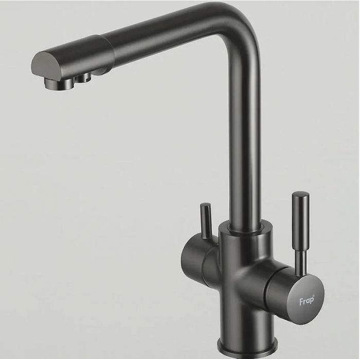 Смеситель для кухни Frap H52 F4352-9 Оружейная сталь