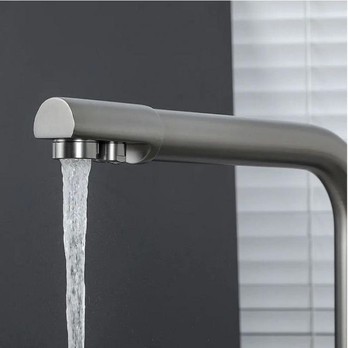 Смеситель для кухни Frap H52 F4352-9 Оружейная сталь