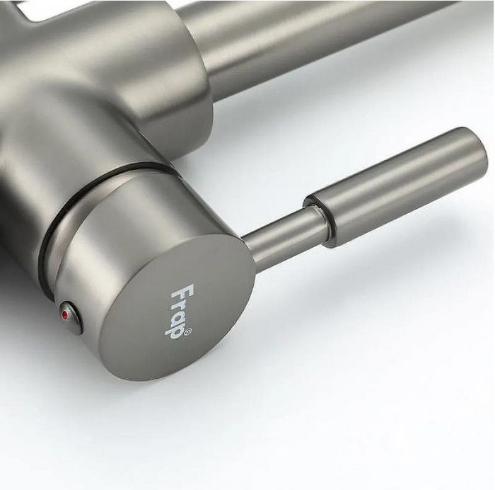 Смеситель для кухни Frap H52 F4352-9 Оружейная сталь