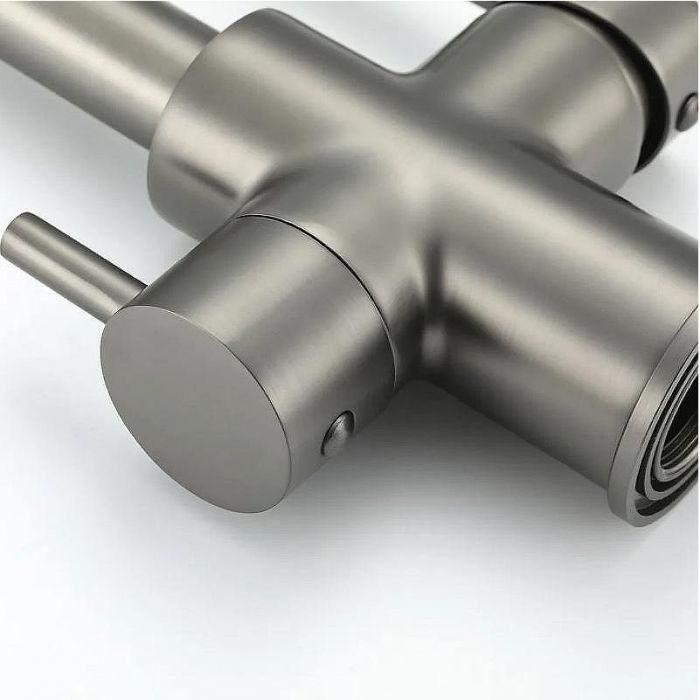 Смеситель для кухни Frap H52 F4352-9 Оружейная сталь