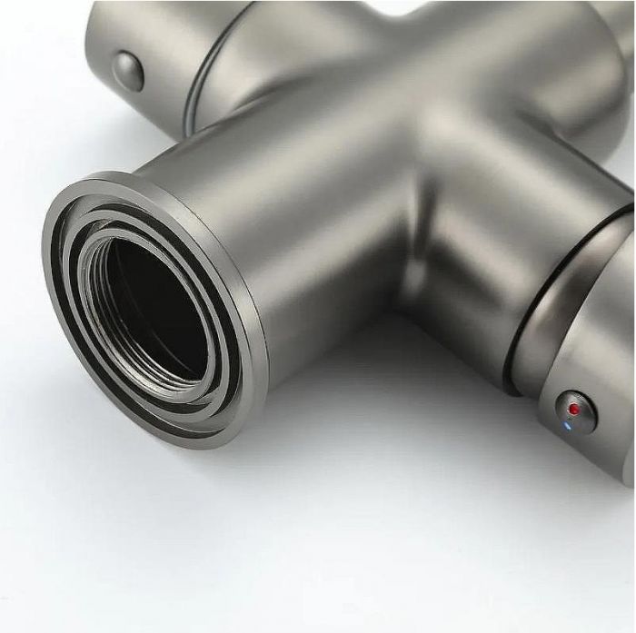 Смеситель для кухни Frap H52 F4352-9 Оружейная сталь