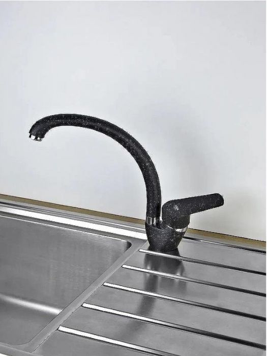 Смеситель для кухни Viko V-4524 Черный мрамор