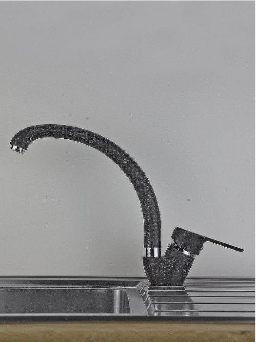 Смеситель для кухни Viko V-4524 Черный мрамор